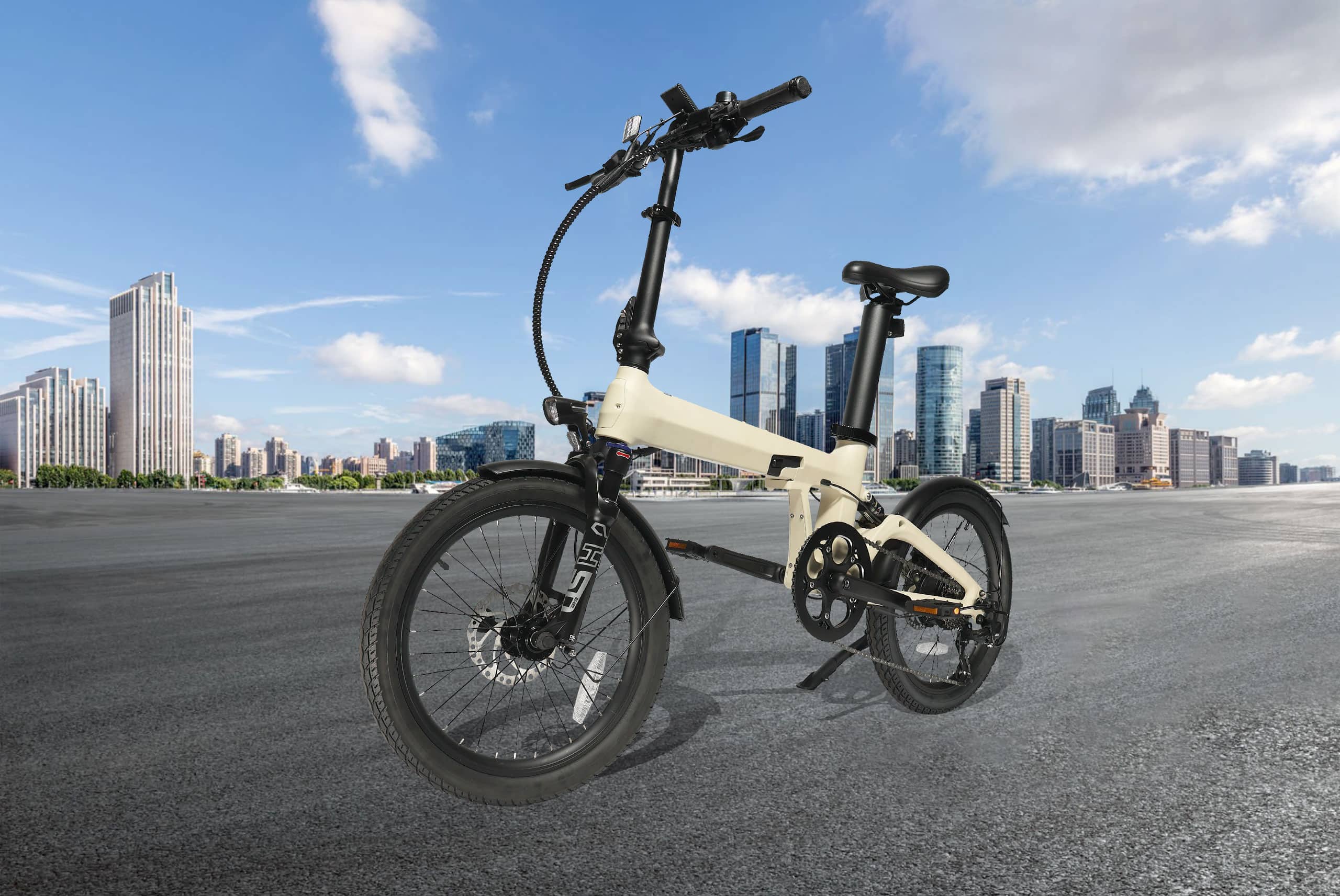 folding-electric-bike-dual batteries-urban-commute-Long battery life